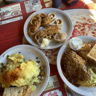 Cajun Breakfast, Chicken Waffle, Breakfast Burrito