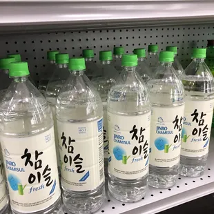 Large format Soju bottles