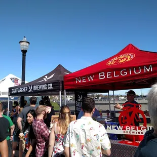 New Belgium (think fat tire ale) and St. Archer