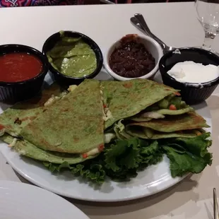 Vegetable quesidilla