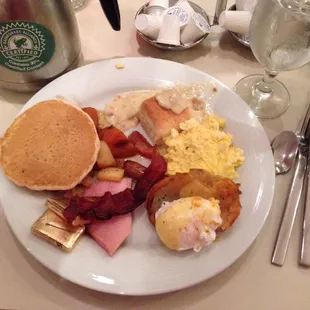 Breakfast buffet regularly$16.95. Used the 20% off Yelp coupon.