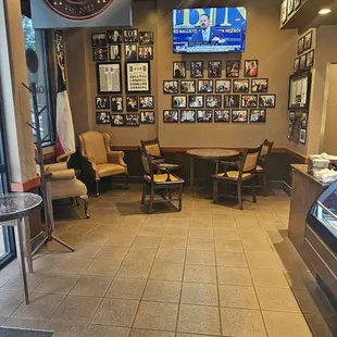 the interior of a coffee shop
