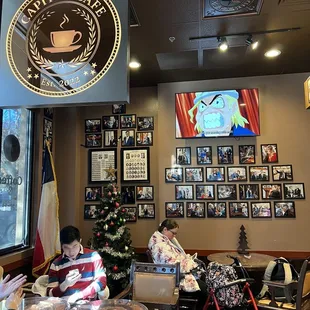 two people sitting at a table