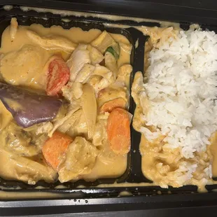 Thai red curry chicken