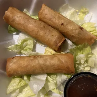 Chicken Egg Rolls, good but I didn't taste any chicken...all veggie