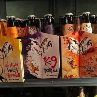 a variety of bottles