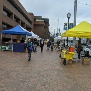 a view of capitol hill farmers market