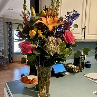 Absolutely stunning flowers!! So beautiful and I couldn&apos;t be happier with our surprise delivery. Gorgeous!