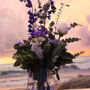 Purple &amp; Lavender Event Flowers for Lobby