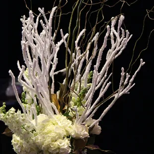 Dramatic Winter White Event Flowers