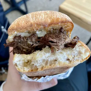 My super overpriced prime rib sandwich ($18) - def meh