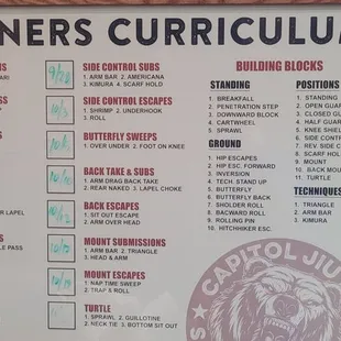 Beginners Curriculum
