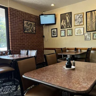 the dining area