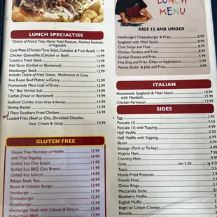 burgers, menu