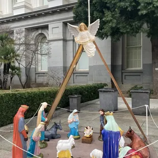 December 2023--Nativity in front of The Capitol