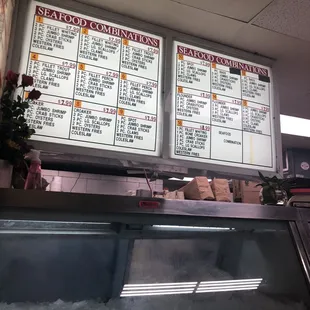 menus and prices