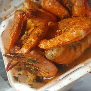 Jumbo Shrimp...fresh seasoning! $12.99 per pound