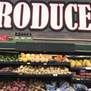 produce section of produce section