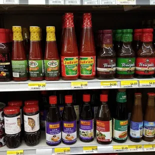 they have filipino jufran banana sauce and korean bulgogi sauce