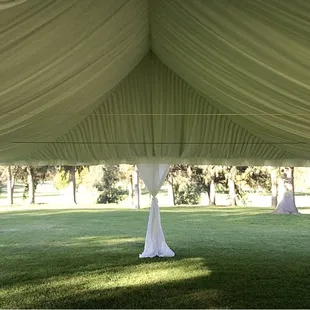 All white draping, Liner and Leg Drapes !