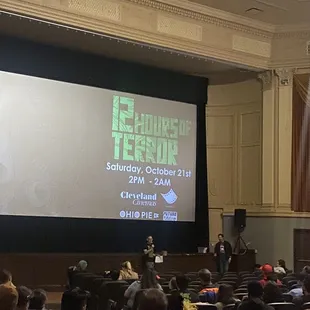 Saturday, 21 October 2023 -- 12 hour scary movie marathon from 2pm to 2am. (I got a free ticket)