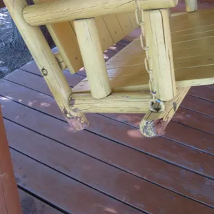 Swing beginning to rot.