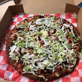 Gluten free BLT pizza