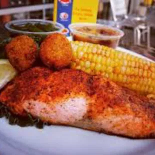 Blackened Salmon Dinner