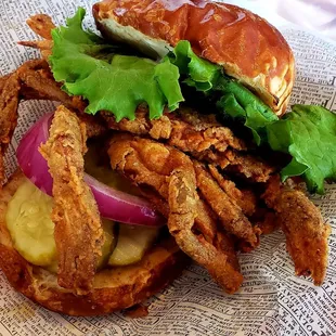 The crispy soft shell crab!