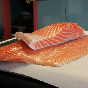 Oro king salmon. Look at that marbling