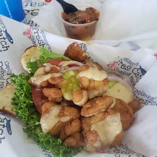 Clam Po Boy Sandwich