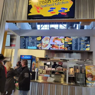 customers at the counter