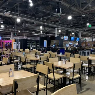 Seating area. It was Friday 7:35pm. Empty. 12/16/2022