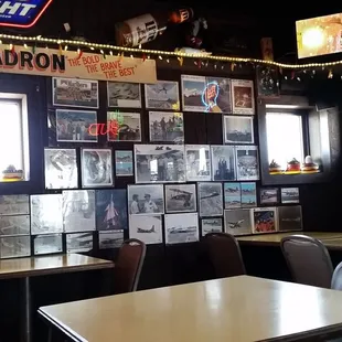 Military and flight-based theme inside