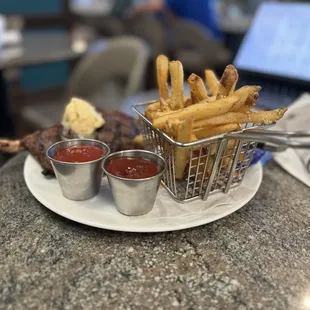Cowboy Ribeye &amp; Fries