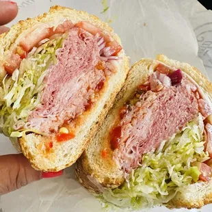 Italian sub. The classic. The best. But ask them not to toast the seeded roll. Much better not toasted.