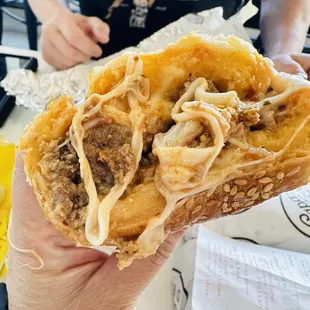 Meatball sub. Meatballs are kind of meh and kind of small. Not enough sauce too.