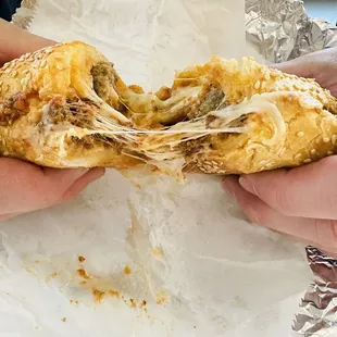 Flattest meatball sub I've ever had. Where's the beef?