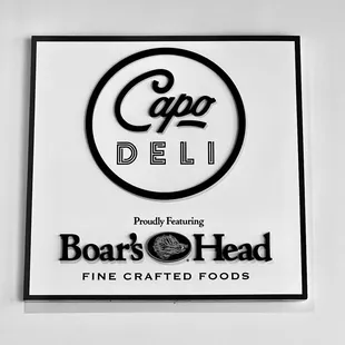 Capo Deli proudly features Boars Head meats and cheeses!
