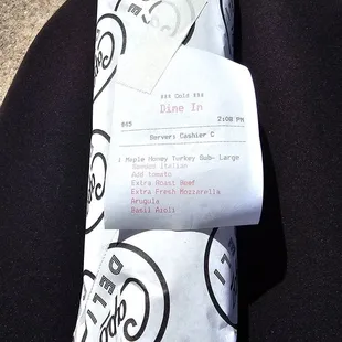 My sandwich was a little pricey, but look at all the add-ons. Totally worth it.