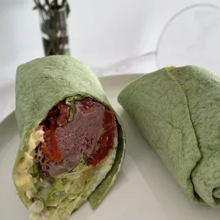 Small spinach wrap
