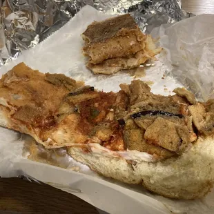 Sad, soggy eggplant parm