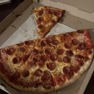 Pep pizza  large. $13.25 before tax