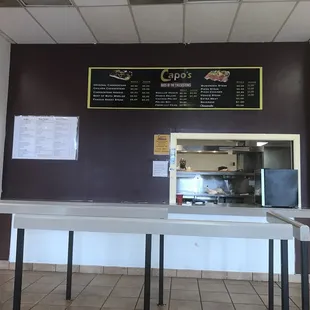 The inside of the restaurant. It&apos;s quiet and clean!