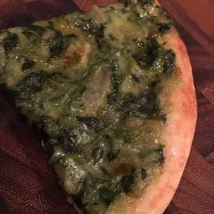 Capone Spinach and gruyere pizza (frozen) - Delish!