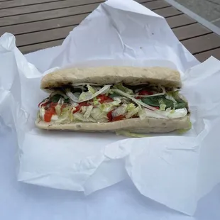 Caprese sandwich with no tomato