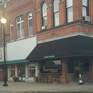 outside