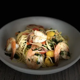 Capellini scampi ( no cream ) by request only