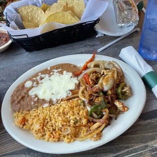 Lunch chicken fajitas