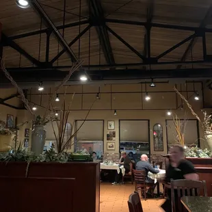 the dining area